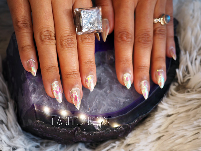 IRIDESCENT // Shattered Glass Nails