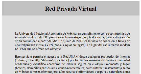 VP UNAM VP UNAM