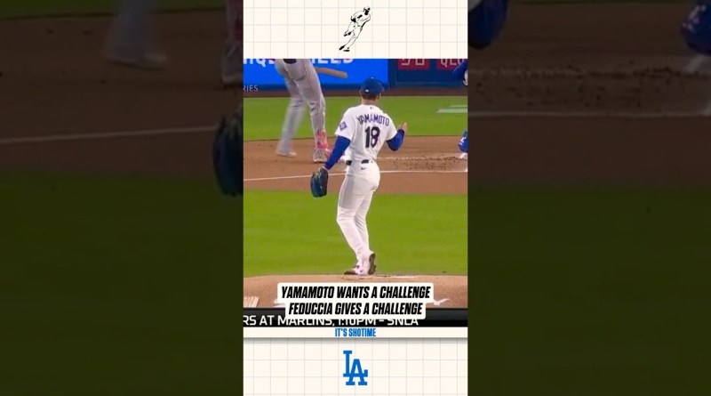 Yamamoto Gets The Challenge He Wanted From Feduccia #dodgers #MLB #baseball #sports