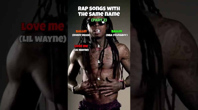 Rap songs with the same name (Part 2) #juicewrld #future #liltecca #xxxtentacion #lilwayne #yb #rap