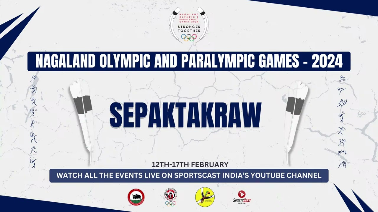 NAGALAND OLYMPIC AND PARALYMPIC GAMES  2024   SEPAKTAKRAW   COURT 3