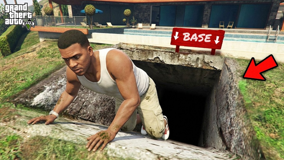 Franklin Himself Made A New Secret Base Under His House in GTA 5 ! Franklin Himself Made A New Secret Base Under His House in GTA 5 !