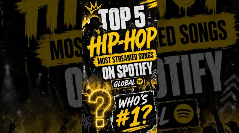 Top 5 Most Streamed Hip-Hop Songs on Spotify 🔥 #shorts  #hiphop  #rapmusic  #spotify  #musicfacts