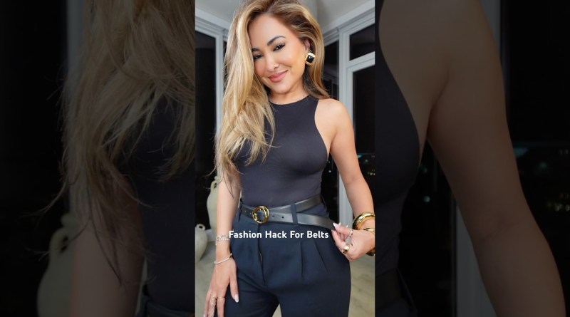 Fashion Hack For Belts 💫 #grwm #ootd #fashion #outfit #style #styleinspo #shorts #beauty #grwm