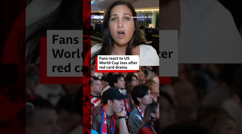 Fans react to US World Cup loss against Belgium after red card drama. #WorldCup #BBCNews