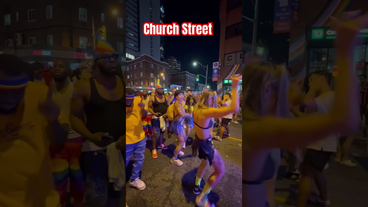 Toronto Pride Festival #toronto #festivals #canadalife #churchstreet #pride2024 #pride #viralshorts