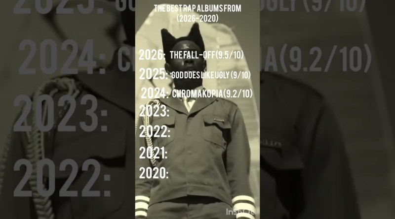 best rap albums from every year