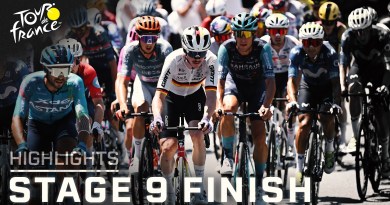 Tour de France 2026 Highlights: Stage 9 finish | Cycling on NBC Sports