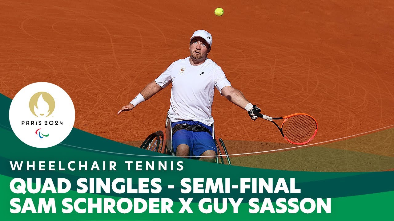 Sam Schroder X Guy Sasson – Quad Singles Semi-final | Wheelchair Tennis – Paris 2024 Paralympics
