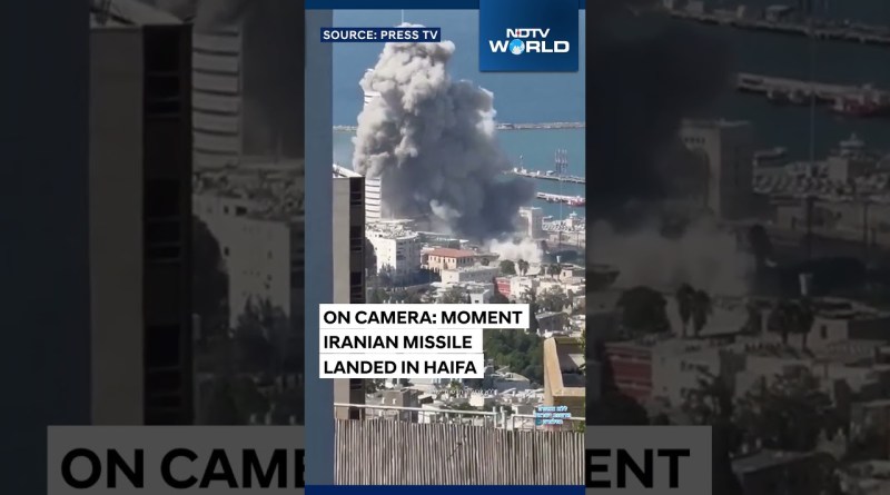 On Camera: Moment Iranian Missile Struck A Building In Haifa