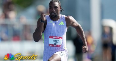 Noah Lyles wins third U.S. title in men's 100m with WORLD-LEAD time at nationals | NBC Sports