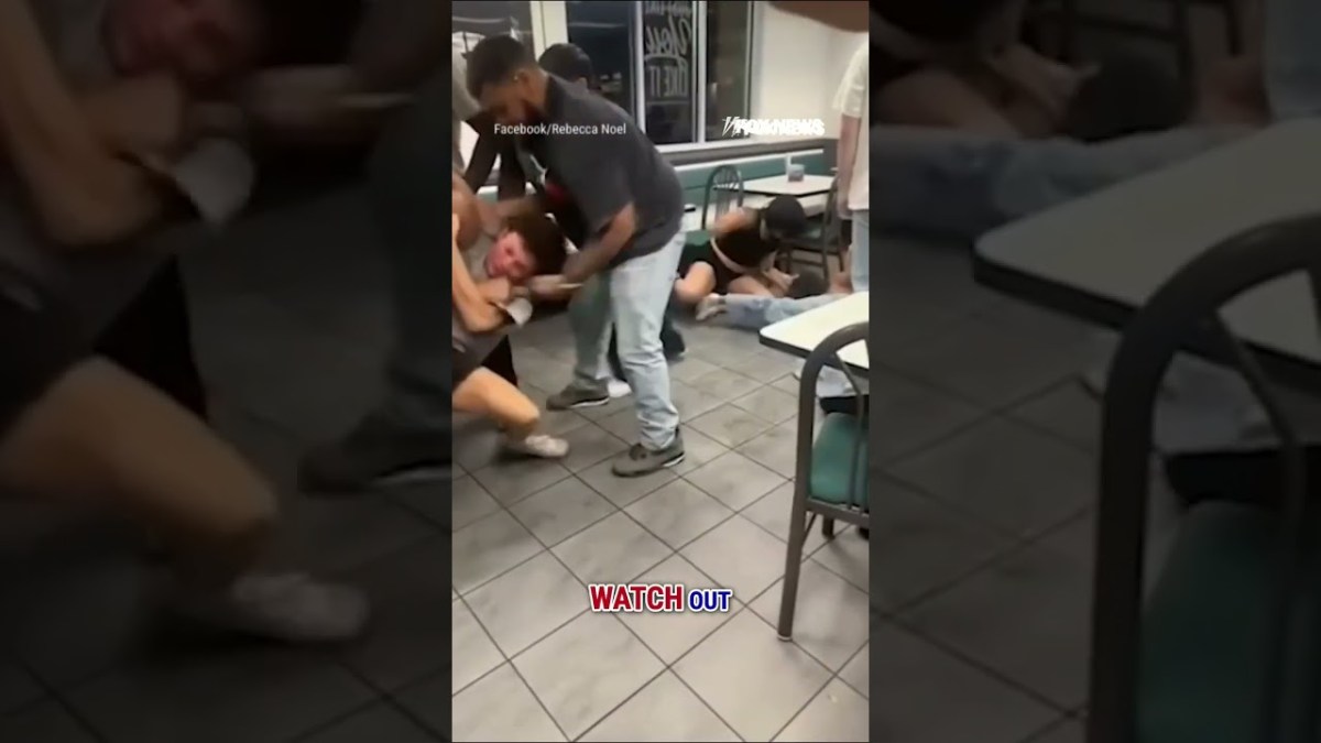 SEE IT: Whataburger brawl spirals into CHAOS #shorts #foxnews #news #us