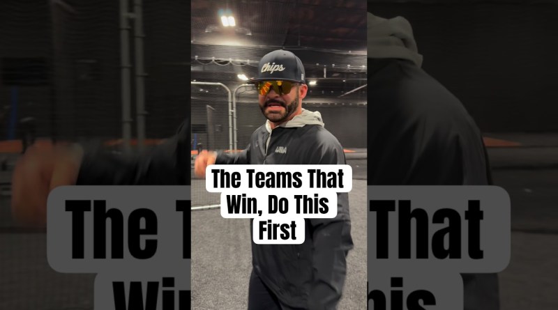 The Teams That Win, Do This First #baseball #baseballszn #sports