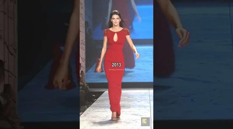 Kendall Jenner runway evolution from 2013 to 2025 ✨
