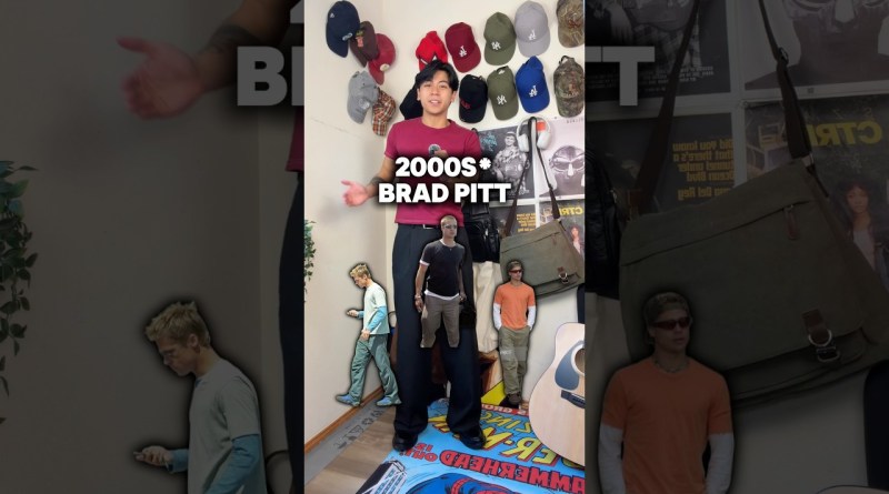 How to dress like 2000s Brad Pitt #fashion #bradpitt #outfit #outfitinspo #2000s