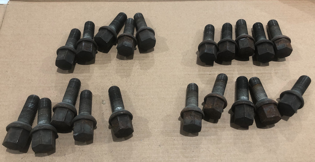 Mercedes lug bolt restoration