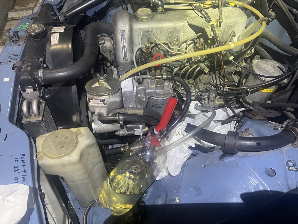 Diesel purge attempt and OM616 fuel filter change