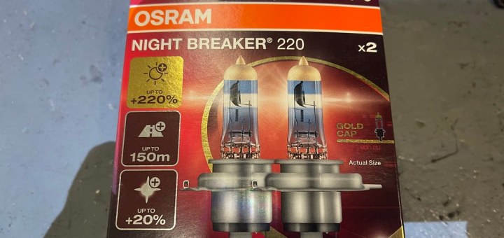 Trying Nightbreaker 220 Halogen H4s in my 450SLC