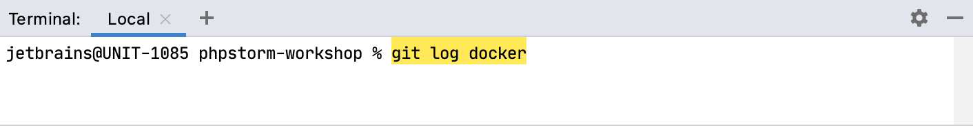 Terminal | PhpStorm
