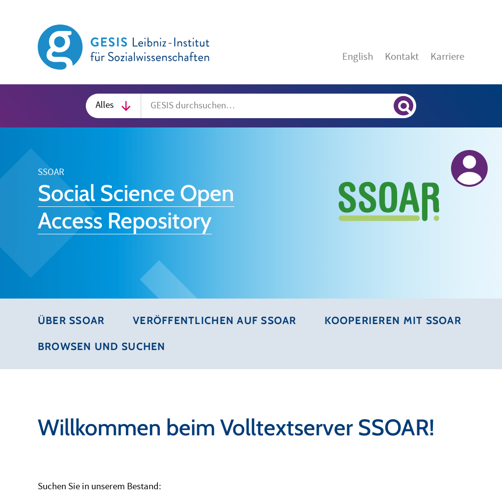 Ssoar: social science open access repository