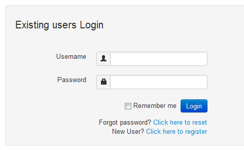 Bootstrap Icons For The Login Form