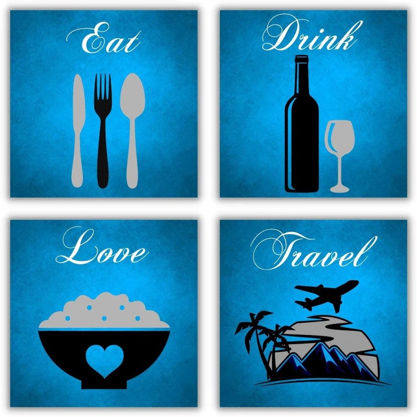 Poylaamo Motivational And Inspirational Es Painting Eat Drink Love Travel Digital Reprint 7 5 Inch X In India Eat Drink Love