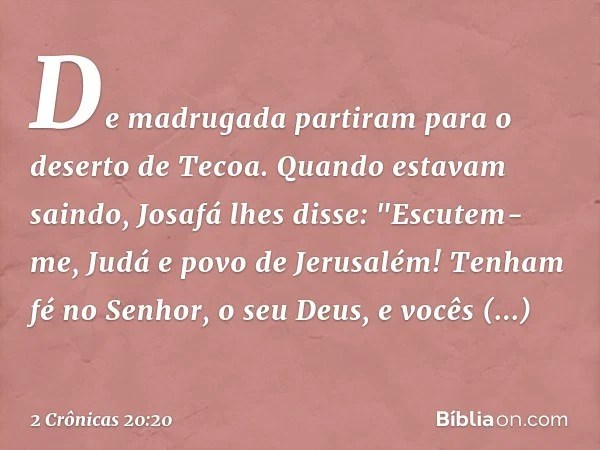 2 Cronicas 20 20 Biblia