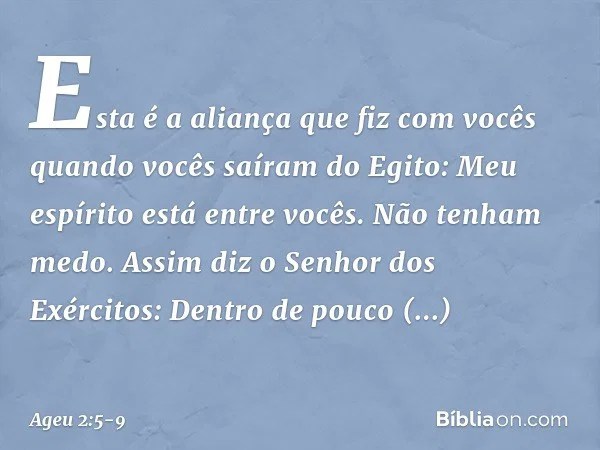 Ageu 2 5 9 Biblia