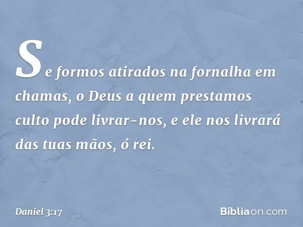 Daniel 3 17 Biblia