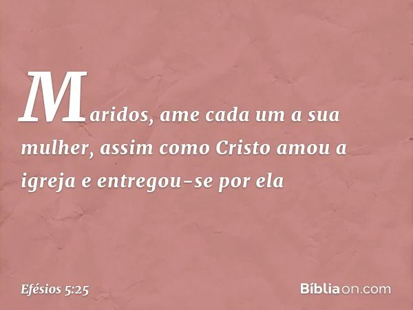 Efesios 5 25 Biblia