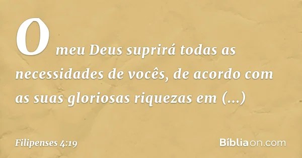 Filipenses 4 19 Biblia
