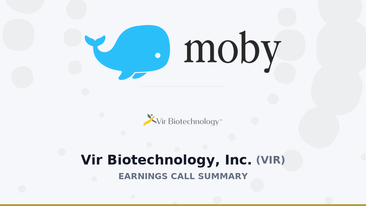 Vir Biotechnology, Inc. Q1 2026 Earnings Call Summary