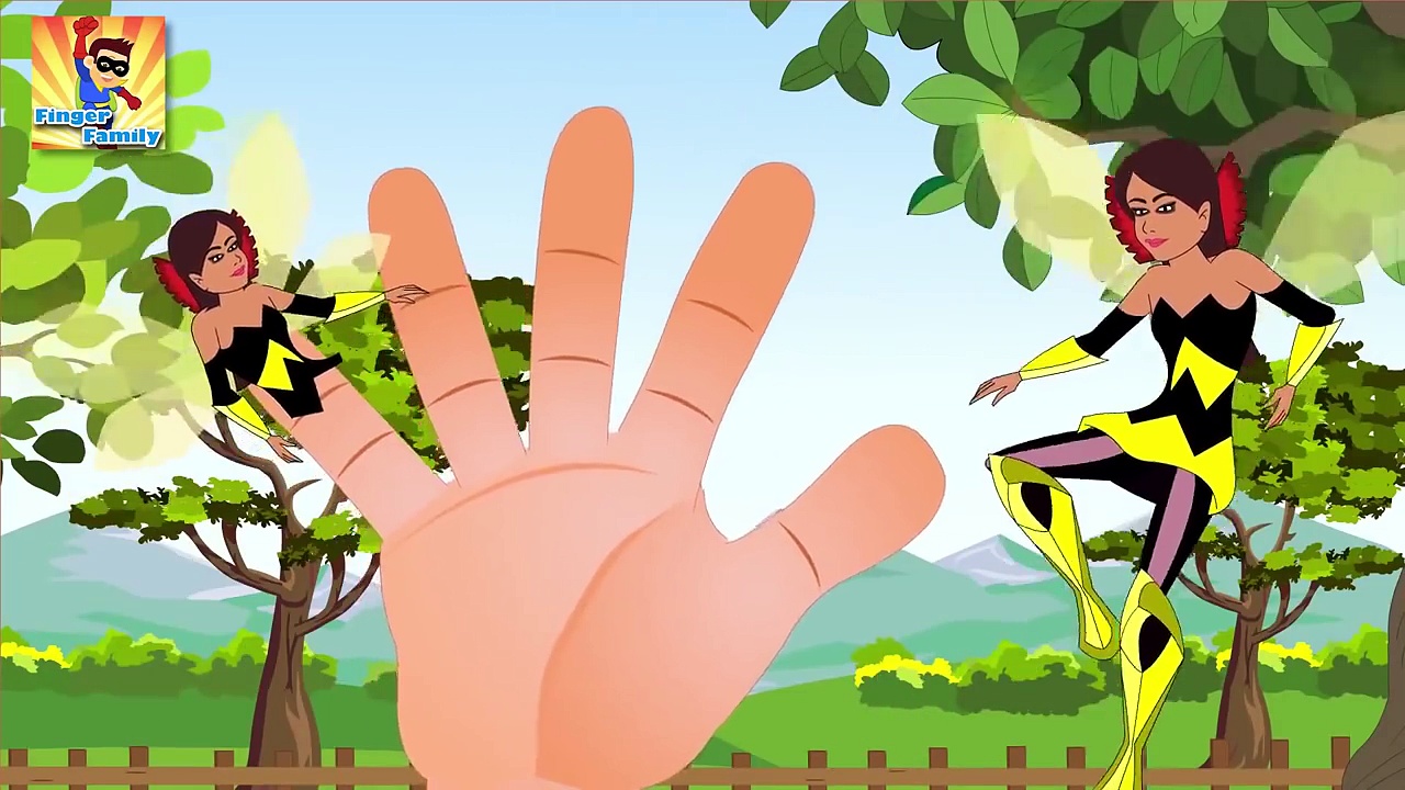 Superheroes finger family collection