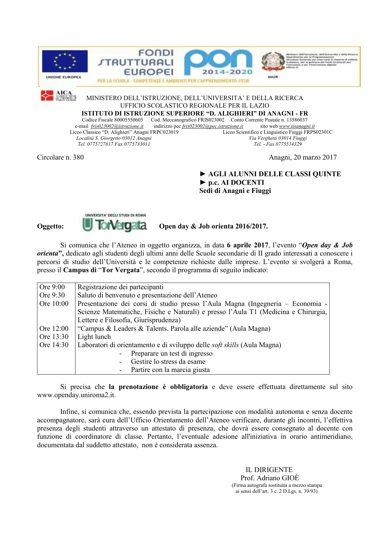 Circolare N. 380 Open Day E Job Orienta Università Tor Vergata 1754_x_1241_png