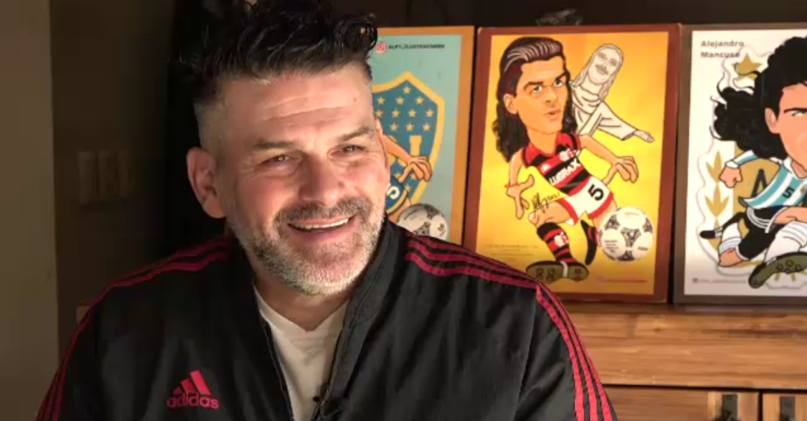 Antes de Flamengo x Estudiantes, Mancuso cita impulso da torcida: “Eu queria brigar até com o Tyson”