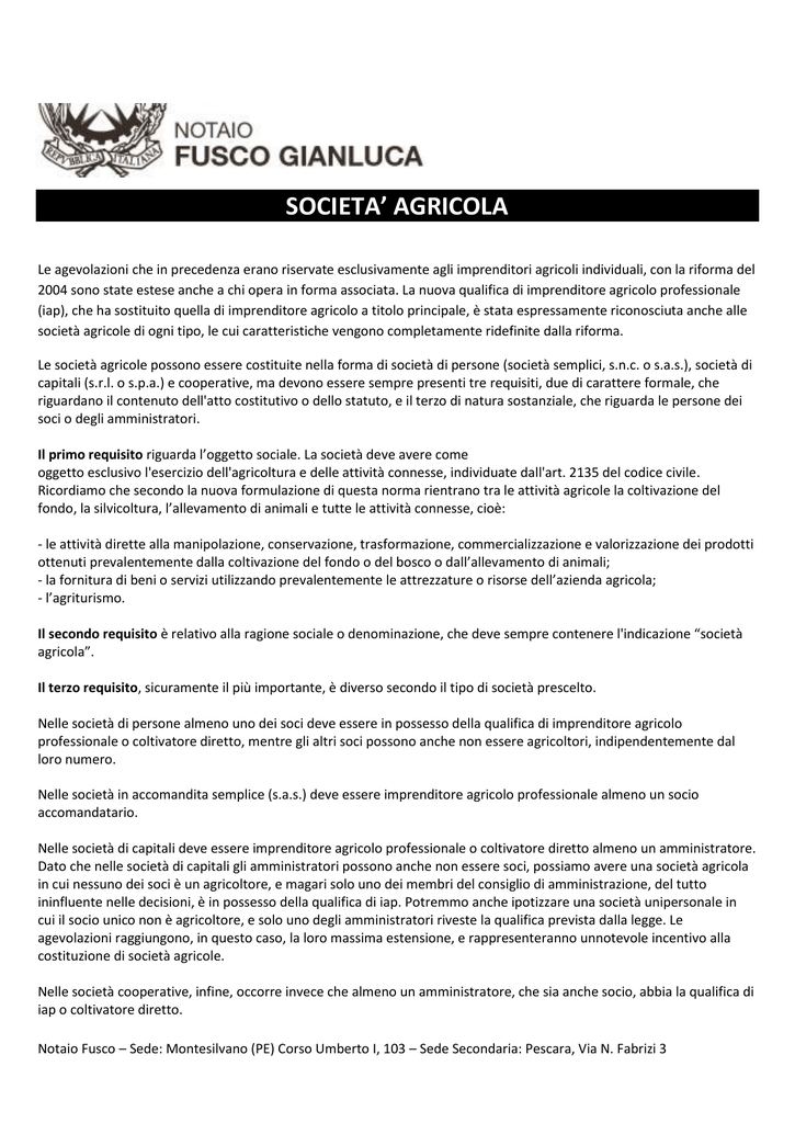 Societa` Agricola - Notaio Gianluca Fusco | Studio Notarile Pescara 1024_x_725_png
