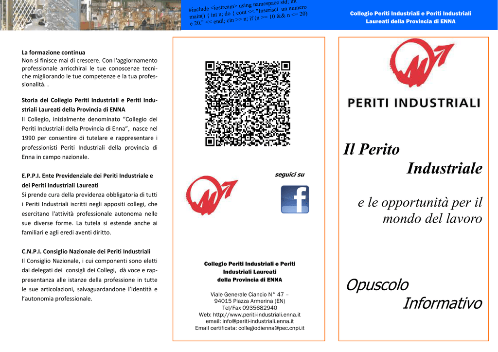 Scarica La Brochure - Collegio Dei Periti Industriali Della Provincia 724_x_1024_png