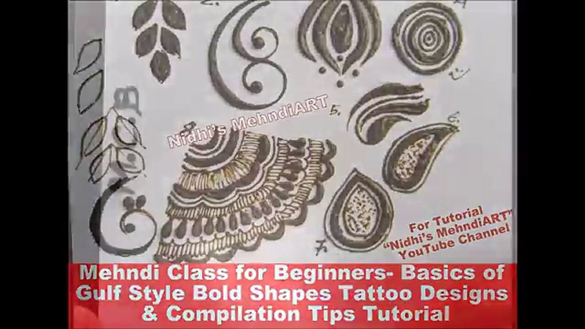 Part 1-Mehndi Class For Beginners-Basics Of Gulf Style Bold Henna Tattoo Designs & Compilation Tips - Vidéo Dailymotion 1080_x_1920_jpg