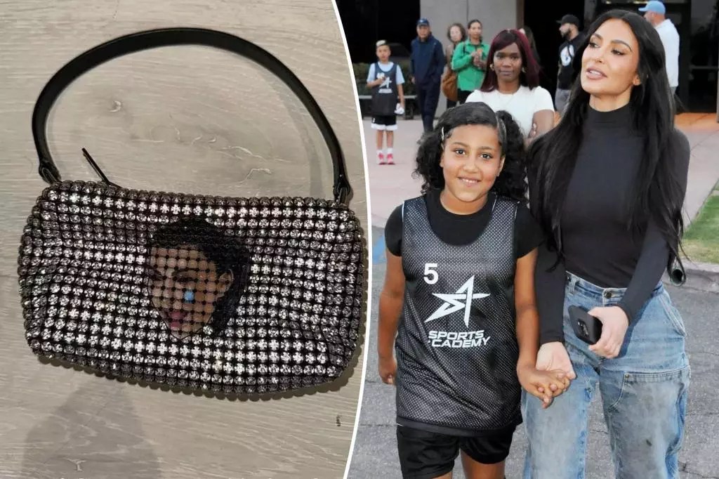North West Receives Hilarious Custom Bag featuring Kim Kardashian’s Iconic Crying Face