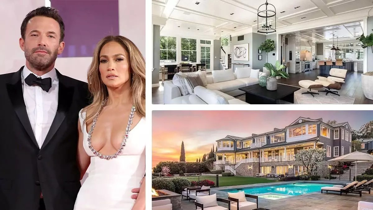 The $60 Million Beverly Hills Mansion of Ben Affleck and Jennifer Lopez Back on the Market