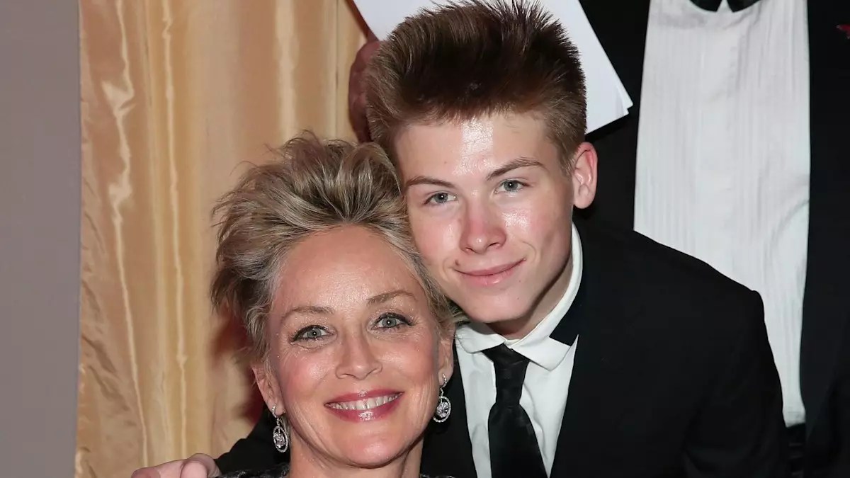 Sharon Stone’s Son Roan Shows Off Tattoos by Mom’s Stunning Pool