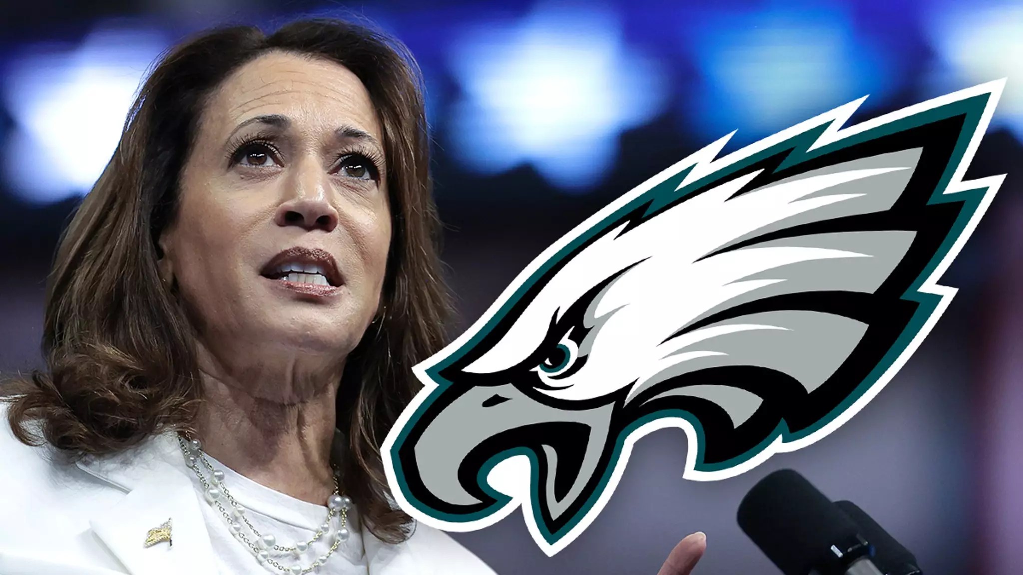 Unauthorized Political Ads Featuring Kamala Harris as Eagles Presidential Candidate Prompt Investigation