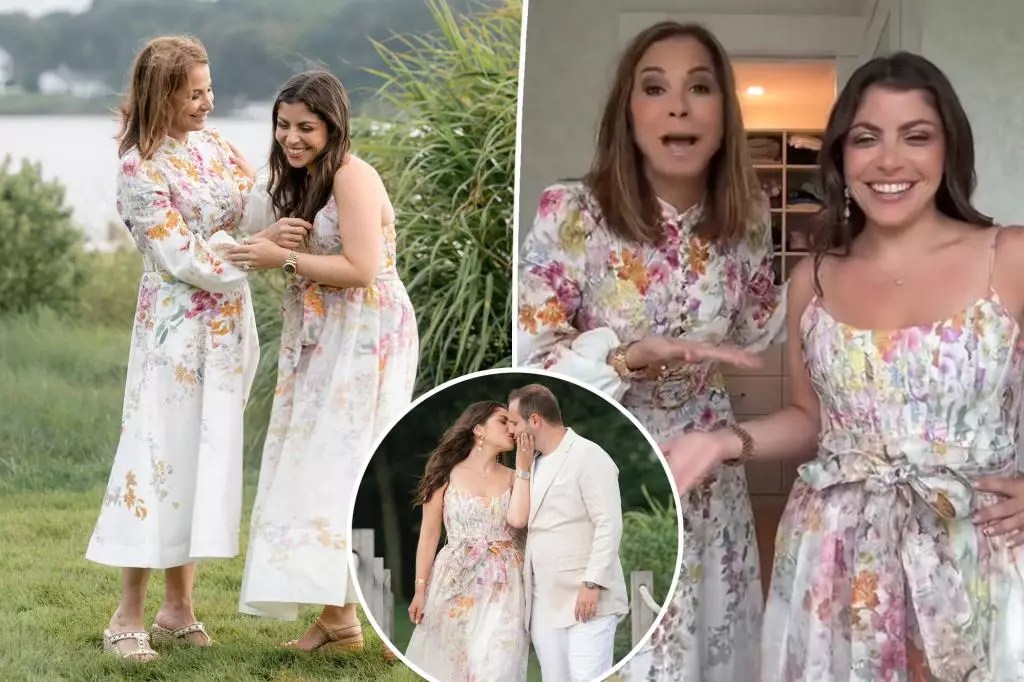 Matching Mother-Daughter Duo Stuns at Engagement Party