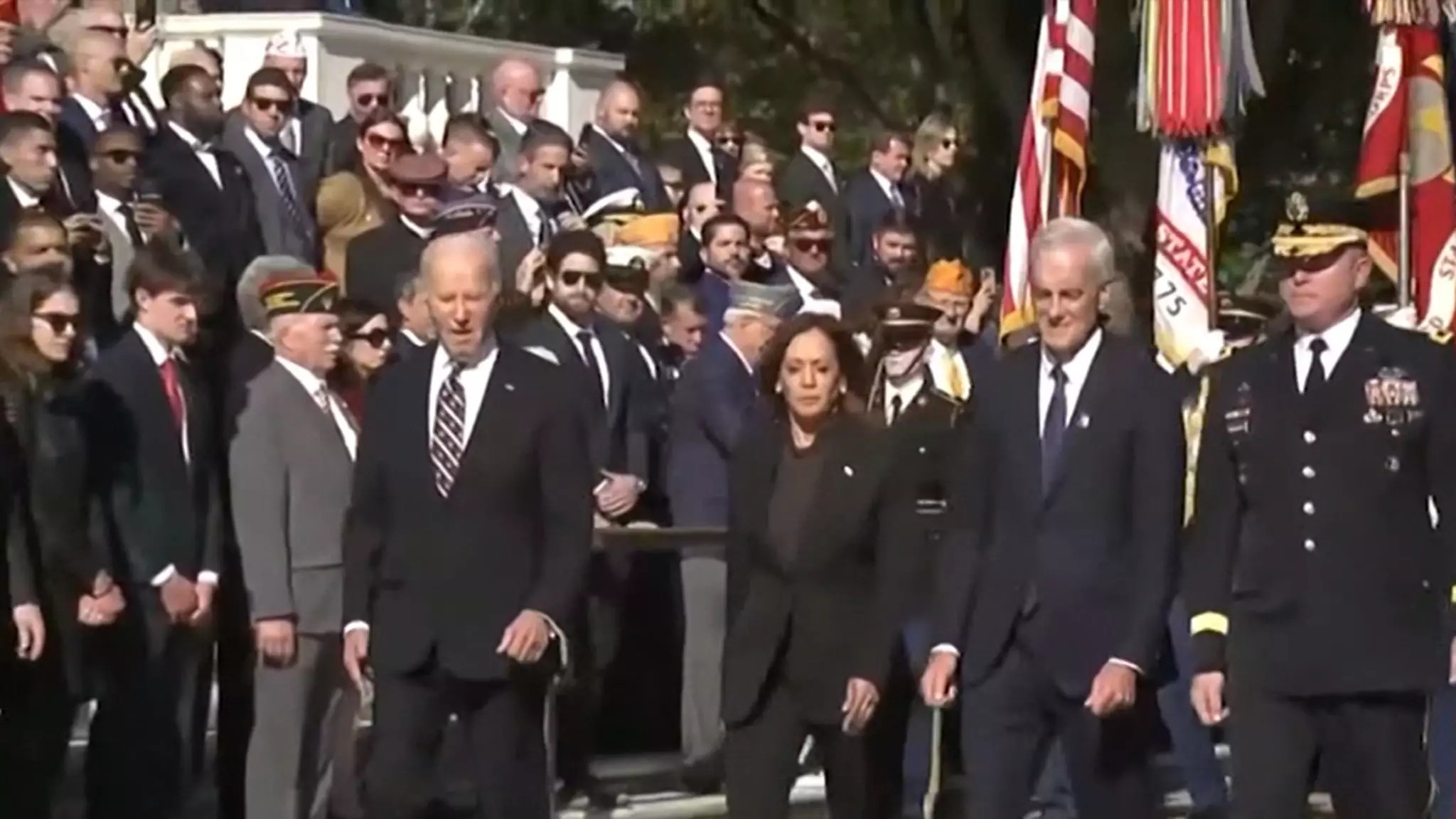 Reflections on Leadership Amidst Loss: Biden and Harris at Veterans Day Ceremony