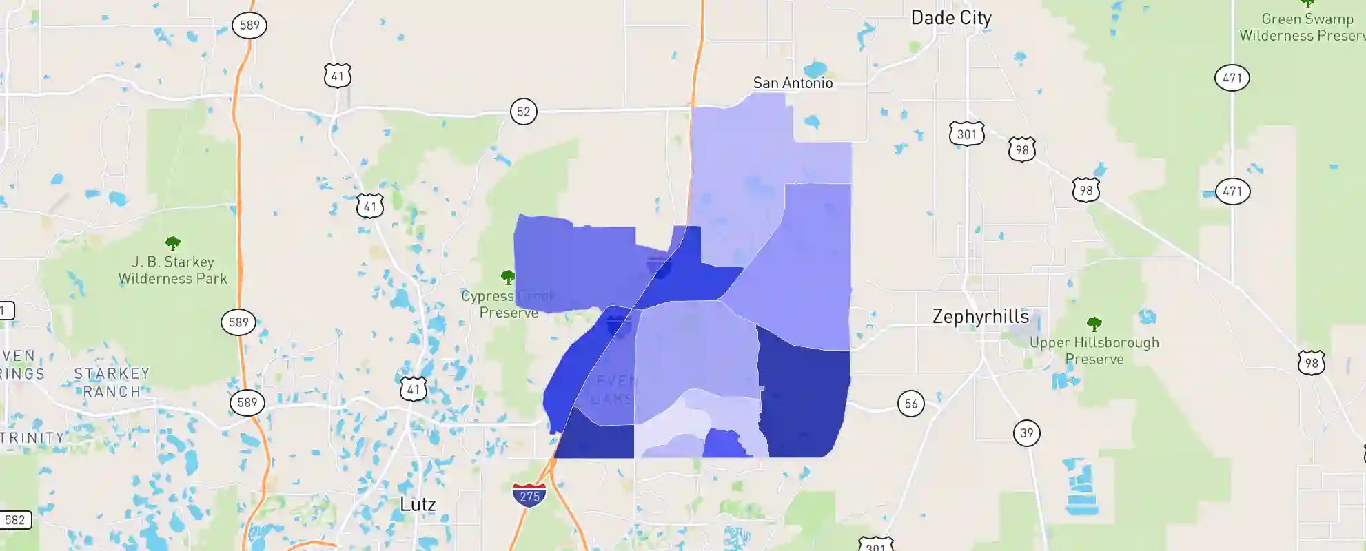 Wesley Chapel, FL Crime Rates and Statistics - NeighborhoodScout Wesley chapel map florida
