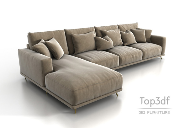 Corner Sofa 3d Model By Top3df 3docean