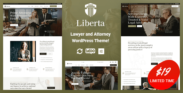 Liberta – Lawyer and Attorney WordPress Theme