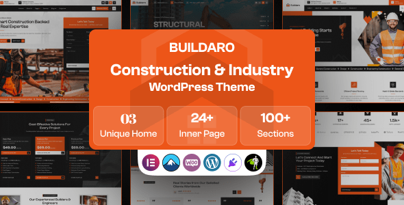 Buildaro – Construction & Industry WordPress Theme
