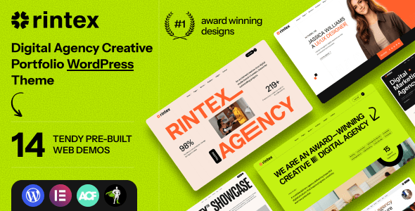 Rintex – Digital Agency & Creative Portfolio WordPress Theme