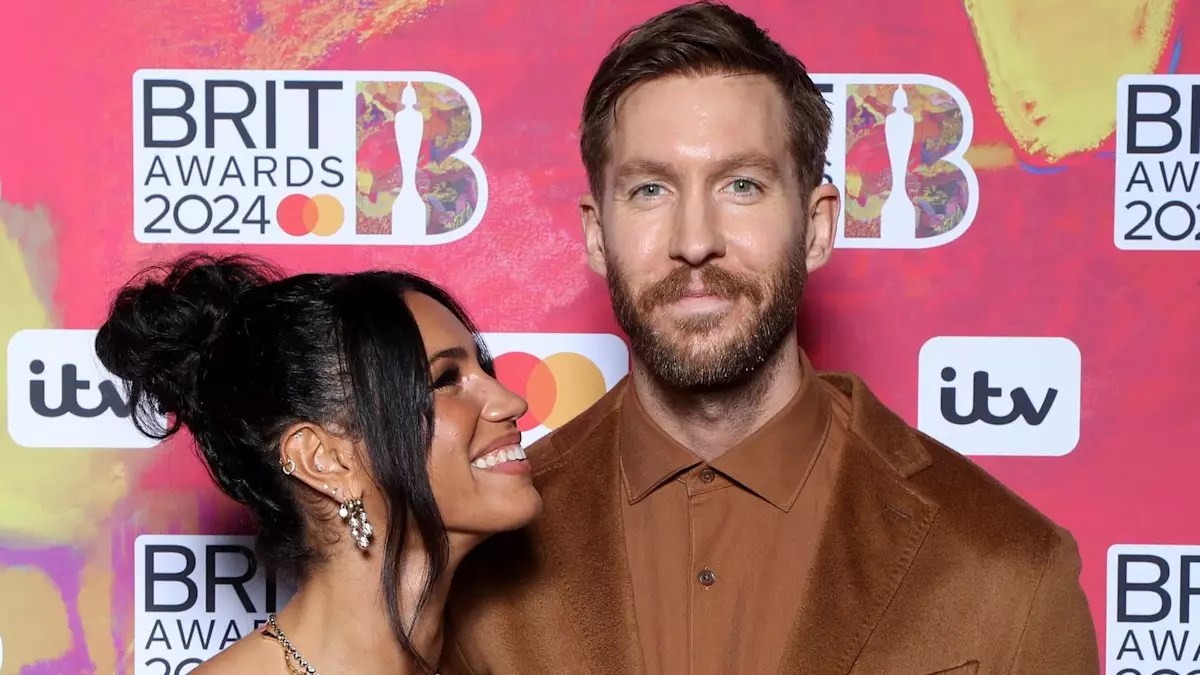 Calvin Harris dedicates Brit Award to wife, Vick Hope